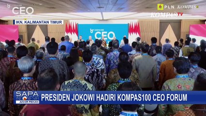 Presiden Jokowi Hadiri Kompas100 Ceo Forum di IKN