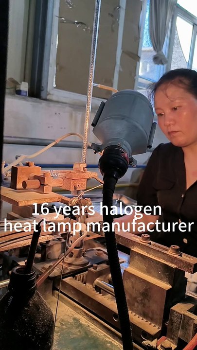 16 Years Halogen Heat Lamp Customized Quartz Infrared Heating Elements