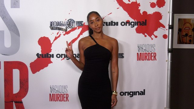 Actress Apryl Jones attends the red carpet premiere of Vicious Murder in Los Angeles