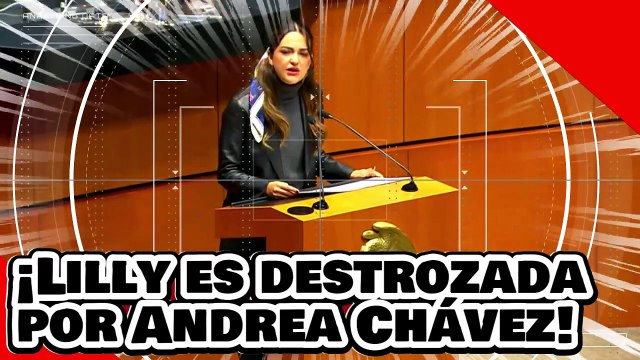¡VE! ¡la meretriz Lilly Téllez es despedazada por Andrea Chávez por atacar a la presidenta Claudia!