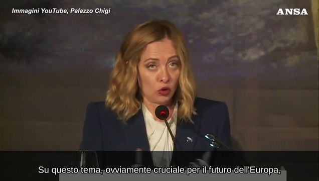 Meloni: Sulla competitivita' Ue passare dalle parole ai fatti
