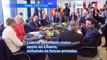Líderes do MED9 prometem apoiar exército libanês para travar conflito entre Israel e Hezbollah
