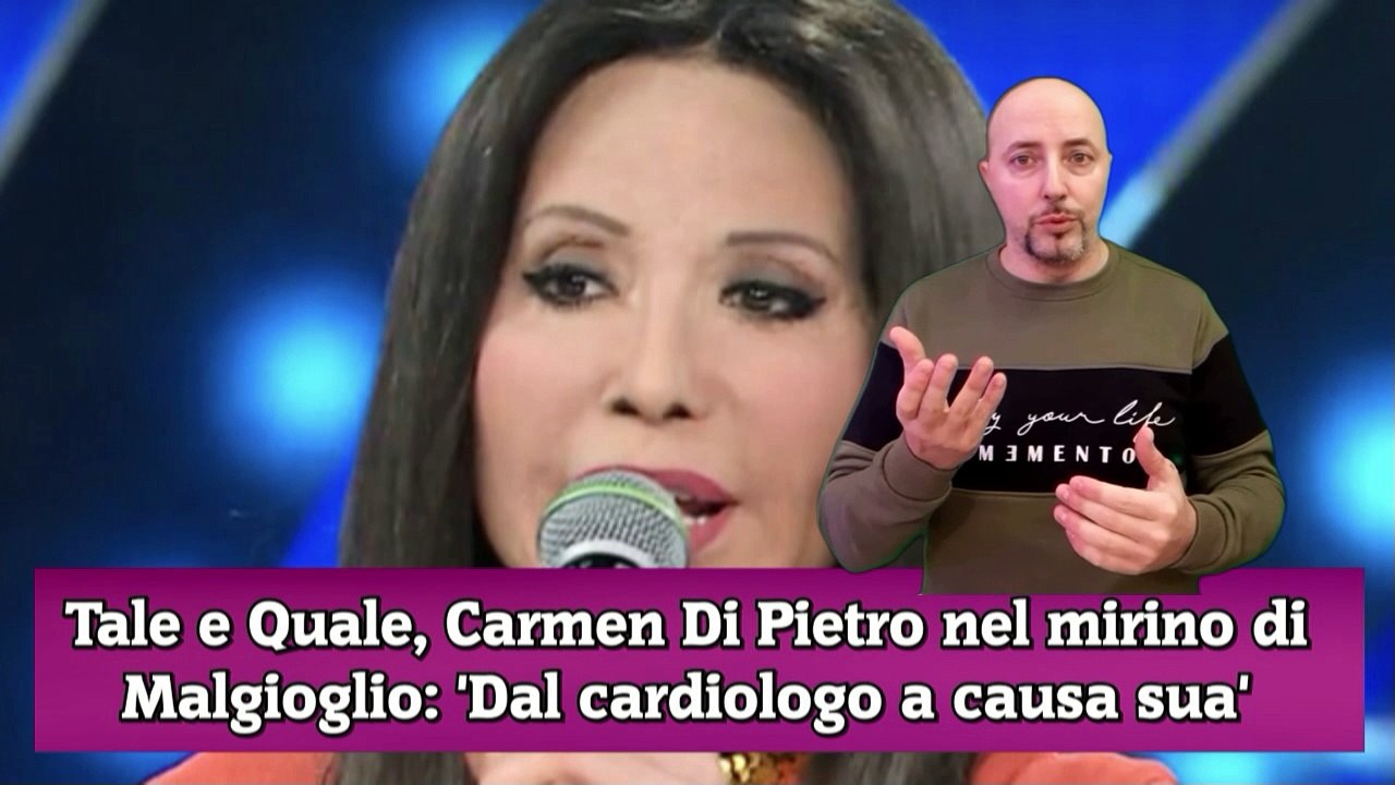 Tale e Quale, Carmen Di Pietro nel mirino di Malgioglio 'Dal cardiologo a causa sua'