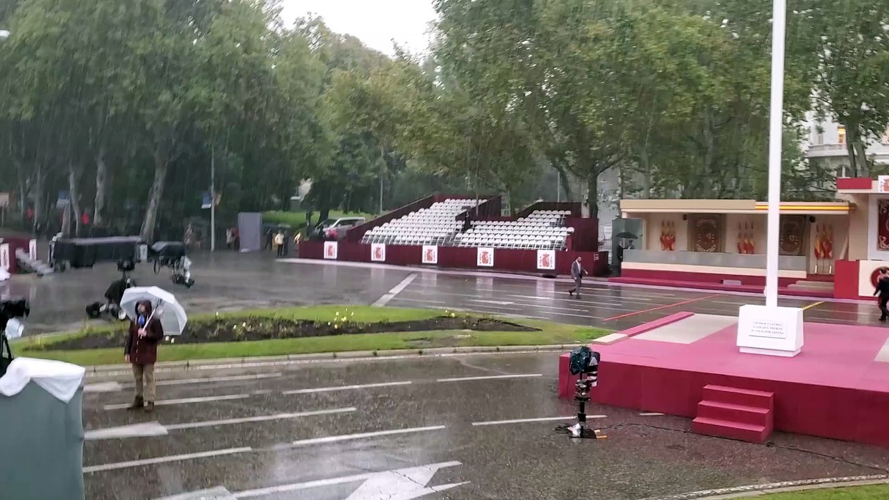 Suspendido el desfile aéreo del 12 de octubre por lluvias