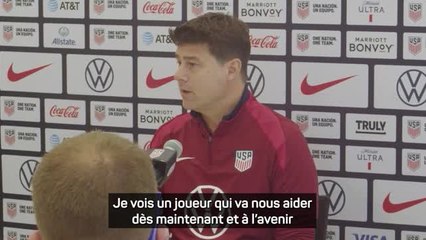 États-Unis - Pochettino : “Pulisic est un grand joueur, un joueur fantastique”