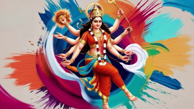 माँ दुर्गा का दिव्य स्वरूप | शक्ति, भक्ति और करुणा का संगम | नवरात्रि उत्सव 2024