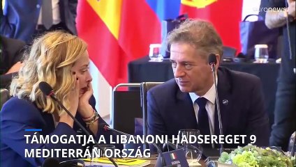 Libanoni fegyvernyugvást sürget kilenc dél-európai ország