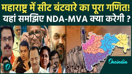 Tải video: Maharashtra Election 2024: महाराष्ट्र में NDA और MVA के सीट बंटवारे का पूरा गणित | वनइंडिया हिंदी