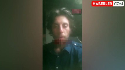 Polisi ensesinden bıçaklayan alçağın daha önce çektiği video ortaya çıktı