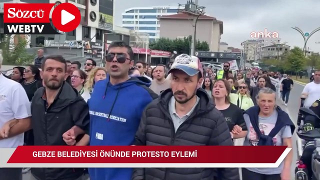 Gebze Belediyesi önünde, şarkıcı Hande Yener ve Seren Serengil'in de katıldığı protesto eylemi düzenlendi