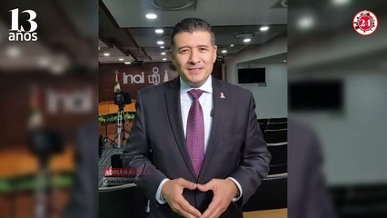 Adrián Alcalá felicita a Diario 24 Horas