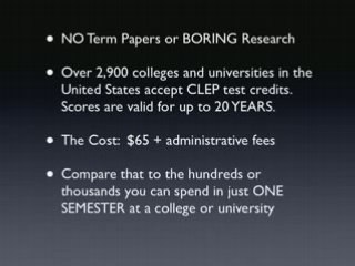 "Ninja" CLEP Test Secrets