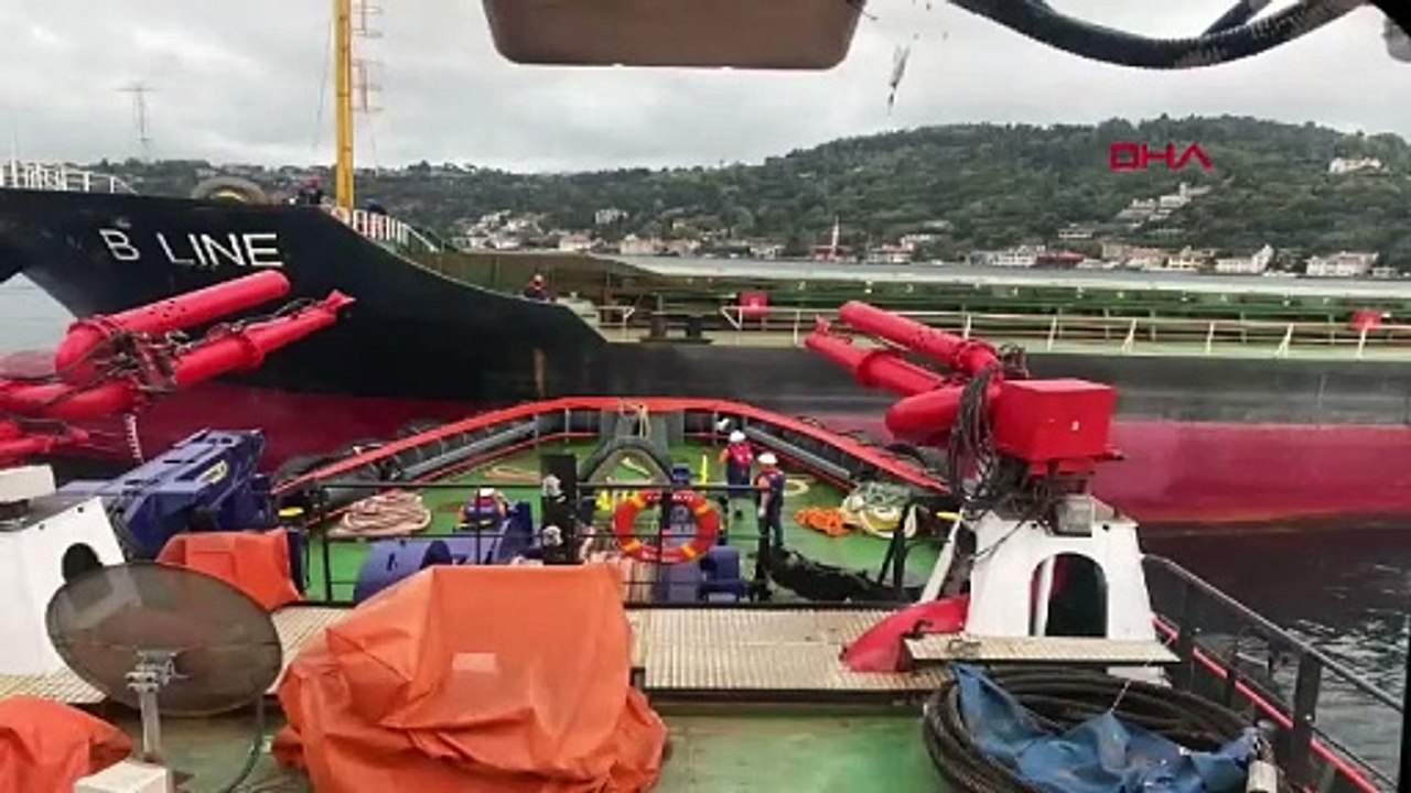 İstanbul - İstanbul Boğazı'nda gemi trafiği çift yönlü askıya alındı-1 /Görüntüyle
