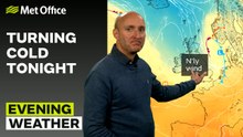 Met Office Evening Weather Forecast 12/10/2024 - Early showers clearing away