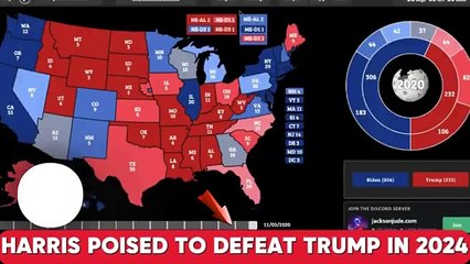 Latest Polls Show Harris Poised to Defeat Trump in 2024 Election Map!