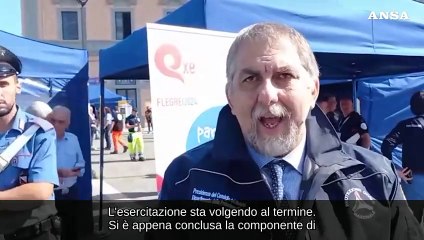 Download Video: Prova d'evacuazione ai Campi Flegrei, Ciciliano: 