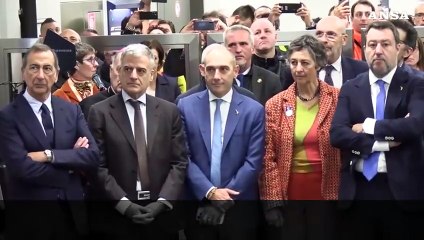 A Milano inaugurata linea metropolitana M4 con anche il ministro Salvini