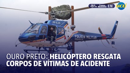 Download Video: Acidente em Ouro Preto: helicóptero resgata corpos de vítimas