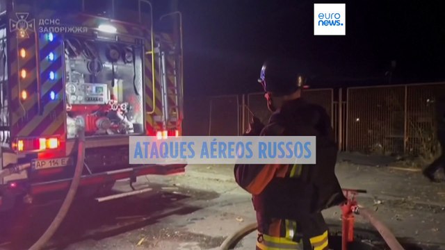 Ataques aéreos russos ferem três pessoas na zona residencial de Zaporizhzhia