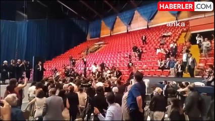 Ankara Barosu Genel Kurulu'nda Kadın Cinayetlerine Tepki Sırasında Arbede