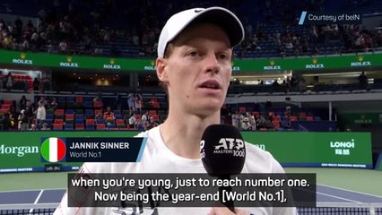 Tải video: 'A dream come true' as Sinner clinches year-end world No.1