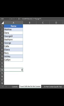 Count Cells do not Contain Text #excel #excelformula #exceltips #ms #excelacademy #exceltech #micro