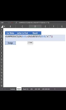 Count Specific Characters Column #advancedexceltutorial #excelformula #excel #exceltips #excelcourse