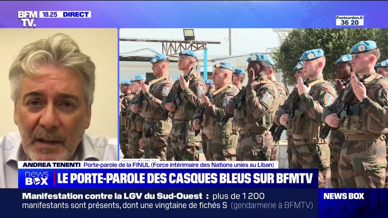 Casques bleus blessés au Liban: Andrea Tenenti (Finul) dénonce "une violation grave du droit international