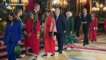 Sánchez aparece sin Begoña en en la recepción en el Palacio Real por el 12-O