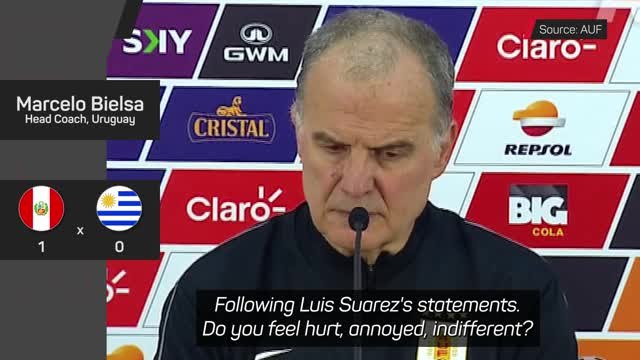 Bielsa responds to Suarez's comments about mistreatment by Uruguay
