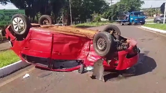Grave acidente de trânsito é registrado na BR-277, em Santa Tereza do Oeste