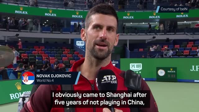 Djokovic has eyes set on 100th title in Shanghai