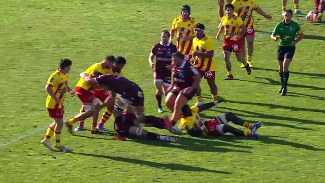 TOP 14 - Essai de Jefferson POIROT (UBB) - Union Bordeaux-Bègles – USA Perpignan