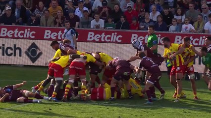 TOP 14 - Essai de Enzo REYBIER (UBB) - Union Bordeaux-Bègles – USA Perpignan