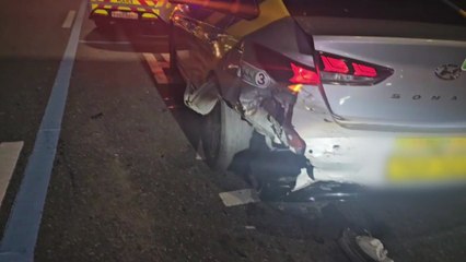 음주 차량이 택시 충격...면허 취소 수준 / YTN