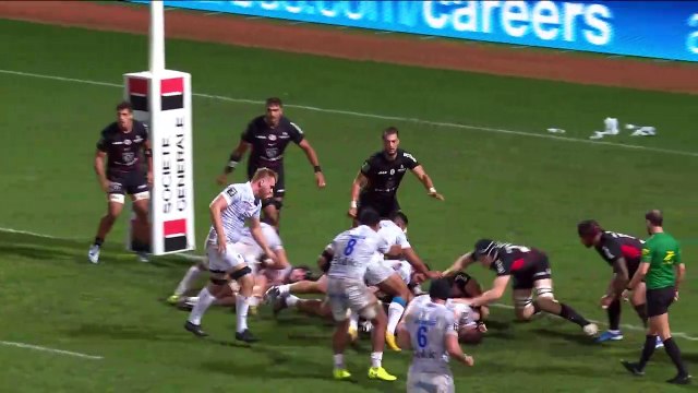 TOP 14 - Essai de Pierre FOUYSSAC (ASM) - Stade Toulousain – ASM Clermont