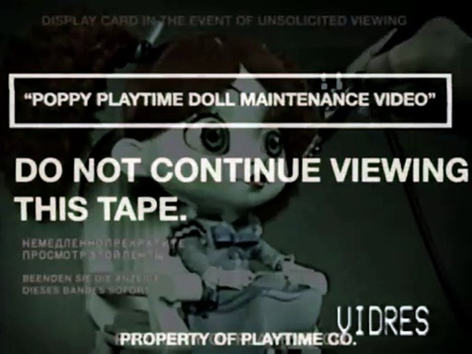 Poppy Playtime Maintenance VHS Tape