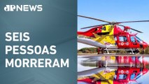 Helicóptero que fazia buscas por avião cai em MG