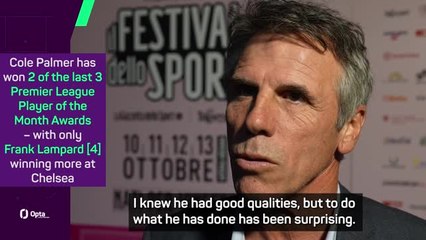 Zola hopes Palmer can continue to surprise him