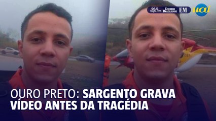 Sargento gravou vídeo pouco antes da morte da tripulação em acidente aéreo