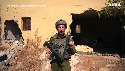 Libano, portavoce dell'Idf all'interno di una roccaforte di Hezbollah
