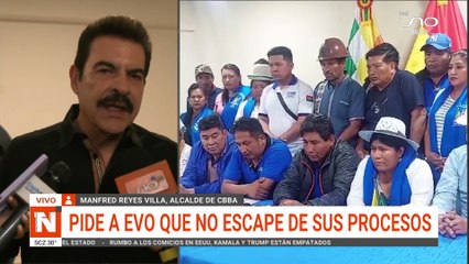 Alcalde de Cochabamba pide a Evo enfrentar sus delitos