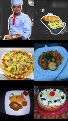 مجموعه من الاكلات العالمية الثانية #youtube #facebook #instagram #bishoy #food