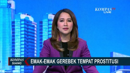 Rekaman Aksi Emak-Emak Gerebek Tempat Prostitusi di Karawang