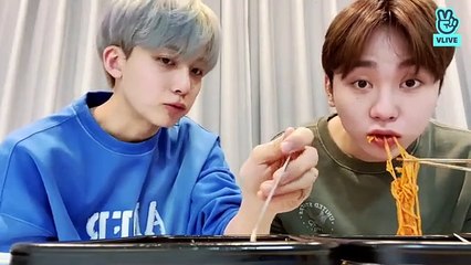 Jeonghan & Seungkwan Seventeen VLive Let's Just Eat