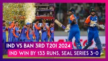 IND vs BAN 3rd T20I 2024 Stat Highlights: India Seal 3-0 Series Sweep Over Bangladesh