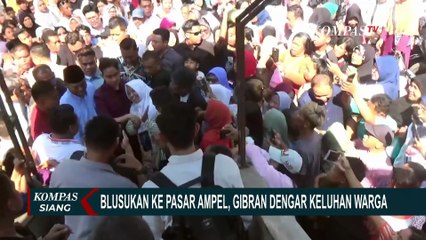 Blusukan ke Pasar Ampel di Boyolali, Gibran Dengarkan Keluhan Warga