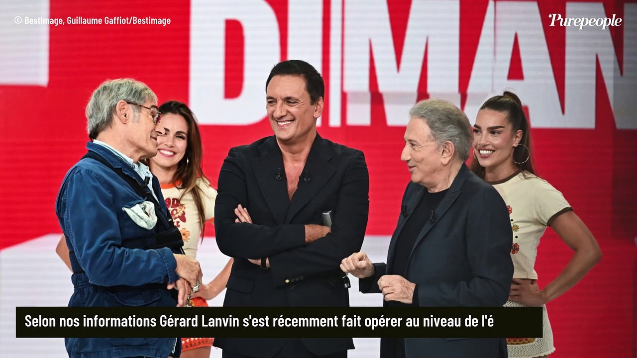 Gérard Lanvin, le bras en écharpe mais au top aux côtés de Dany Brillant pour Vivement dimanche