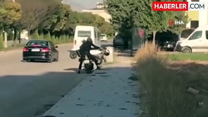 Elazığ'da Motosiklet Taşıma Çabası Kameraya Yansıdı