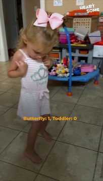 Toddler’s Hilarious Reaction to Butterflies—Too Cute to Miss